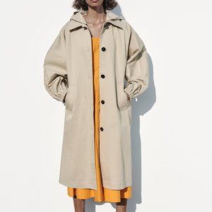 HOODED OVERSIZED TRENCH